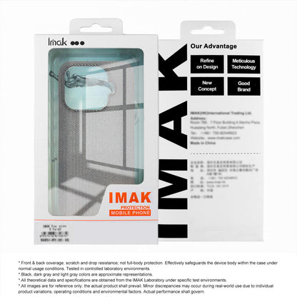 For Sony Xperia 1 VIII imak Ruiyi Series Cloth Texture PU + PC Phone Case(Light Grey)