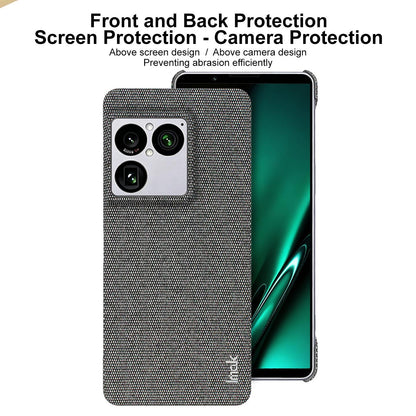 For Sony Xperia 1 VIII imak Ruiyi Series Cloth Texture PU + PC Phone Case(Dark Grey)