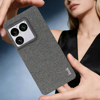 For Sony Xperia 1 VIII imak Ruiyi Series Cloth Texture PU + PC Phone Case(Dark Grey)