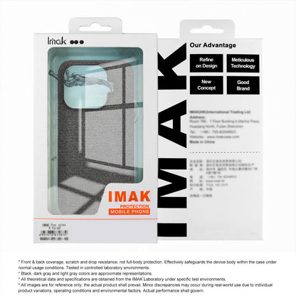 For Sony Xperia 1 VIII imak Ruiyi Series Cloth Texture PU + PC Phone Case(Dark Grey)