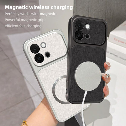 For OnePlus 13T Lambskin Series Magnetic Skin Feel Phone Case(Silver)