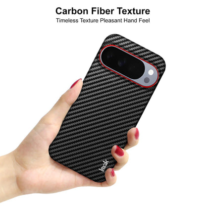 For Google Pixel 10 Pro XL imak Ruiyi Series Red Ring Carbon Fiber Texture Phone Case(Black)
