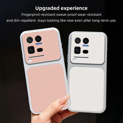 For vivo iQOO 15 Ultra 5G Lambskin Series Skin Feel Shockproof Phone Case(Silver)