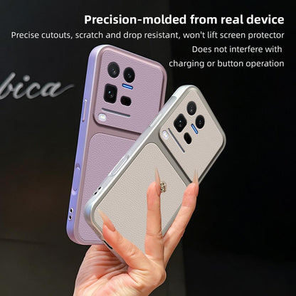 For vivo iQOO 15 Ultra 5G Lambskin Series Skin Feel Shockproof Phone Case(Pink)