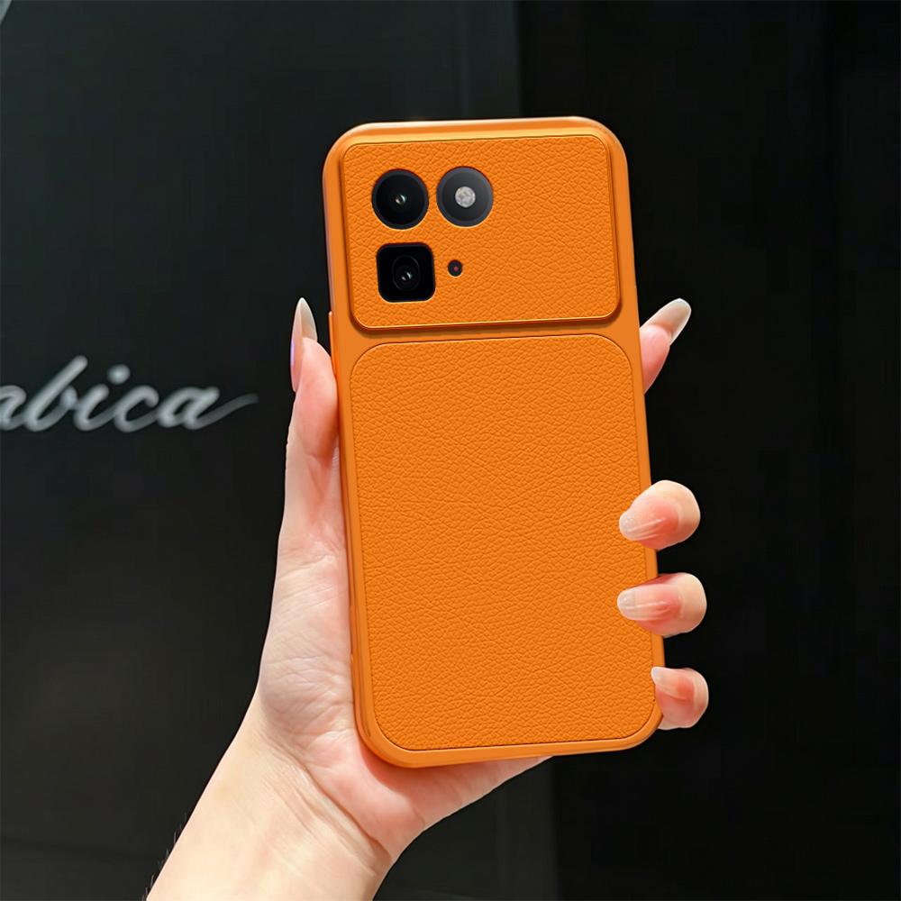 For vivo iQOO 15T 5G Lambskin Series Skin Feel Shockproof Phone Case(Orange)