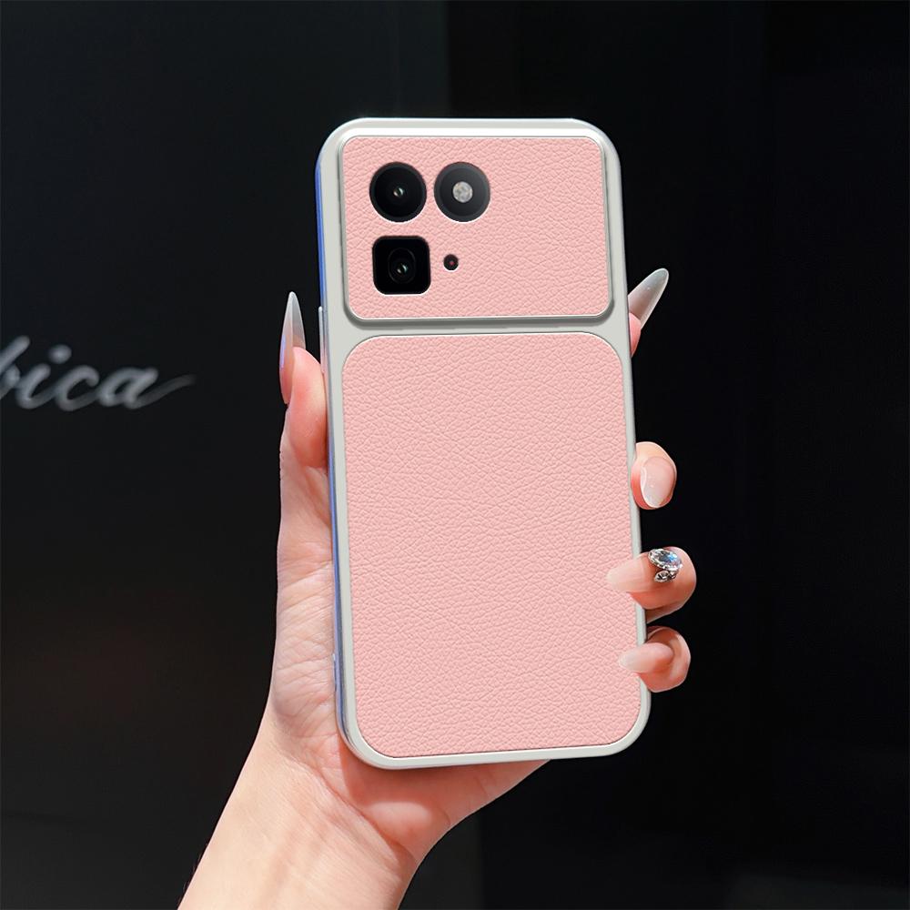 For vivo iQOO 15T 5G Lambskin Series Skin Feel Shockproof Phone Case(Pink)