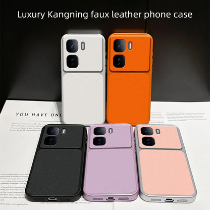 For vivo iQOO Neo 10 5G Lambskin Series Skin Feel Shockproof Phone Case(Pink)