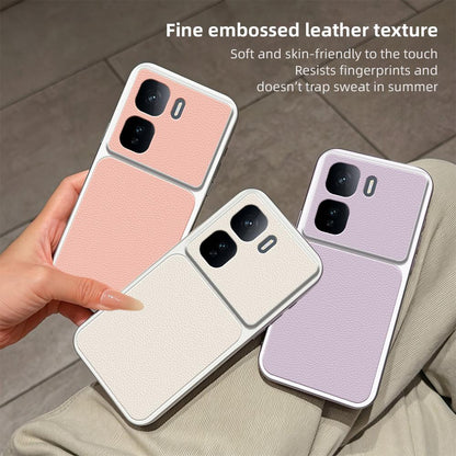 For vivo iQOO Neo 10 5G Lambskin Series Skin Feel Shockproof Phone Case(Black)