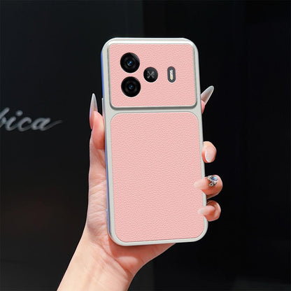 For vivo iQOO Z9 Lambskin Series Skin Feel Shockproof Phone Case(Pink)