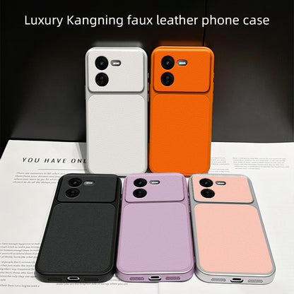 For vivo iQOO Z9x Lambskin Series Skin Feel Shockproof Phone Case(Pink)
