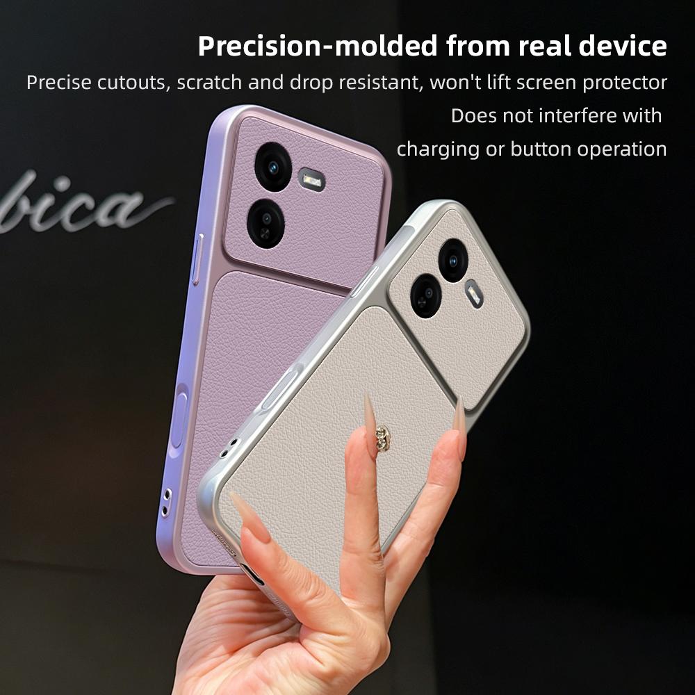 For vivo iQOO Z9x Lambskin Series Skin Feel Shockproof Phone Case(Pink)