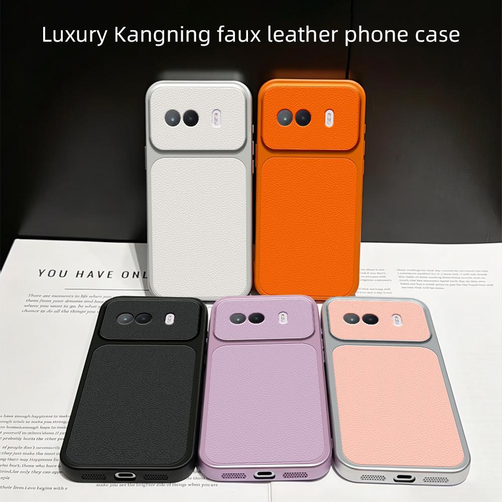 For vivo iQOO Z11 Turbo 5G Lambskin Series Skin Feel Shockproof Phone Case(Orange)