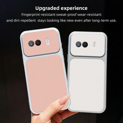 For vivo iQOO Z11 Turbo 5G Lambskin Series Skin Feel Shockproof Phone Case(Pink)