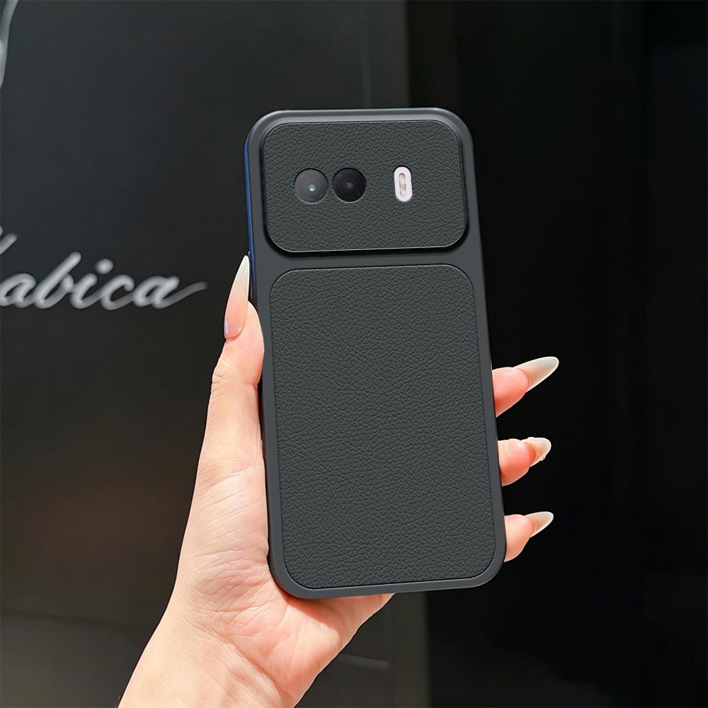 For vivo iQOO Z11 Turbo 5G Lambskin Series Skin Feel Shockproof Phone Case(Black)