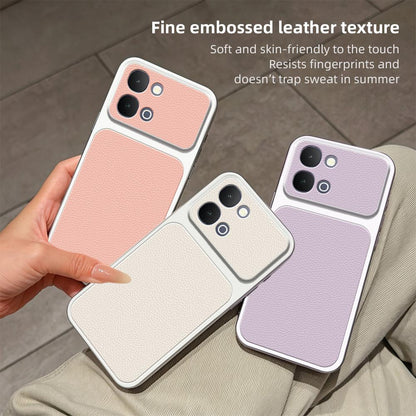For vivo iQOO Z11x 5G Lambskin Series Skin Feel Shockproof Phone Case(Black)