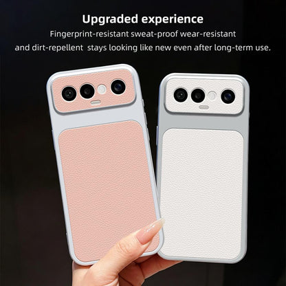 For vivo S50 Pro mini / X300 FE 5G Russia Lambskin Series Skin Feel Shockproof Phone Case(Orange)