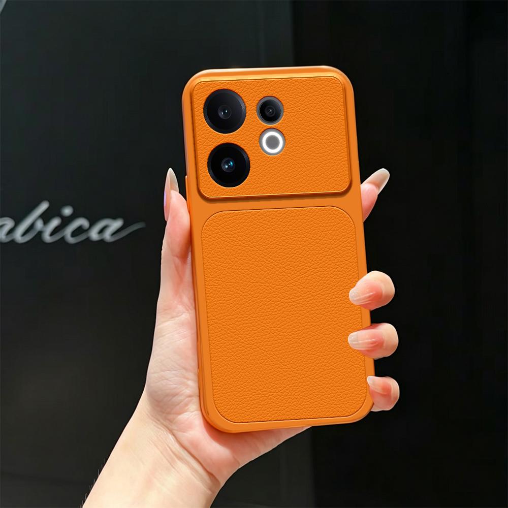 For vivo S30 Lambskin Series Skin Feel Shockproof Phone Case(Orange)