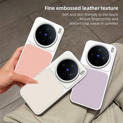 For vivo X200s Lambskin Series Skin Feel Shockproof Phone Case(Pink)