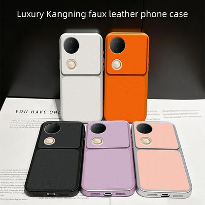 For vivo S20 Lambskin Series Skin Feel Shockproof Phone Case(Silver)