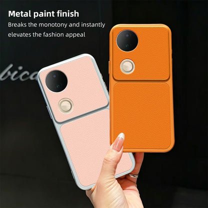 For vivo S20 Lambskin Series Skin Feel Shockproof Phone Case(Silver)