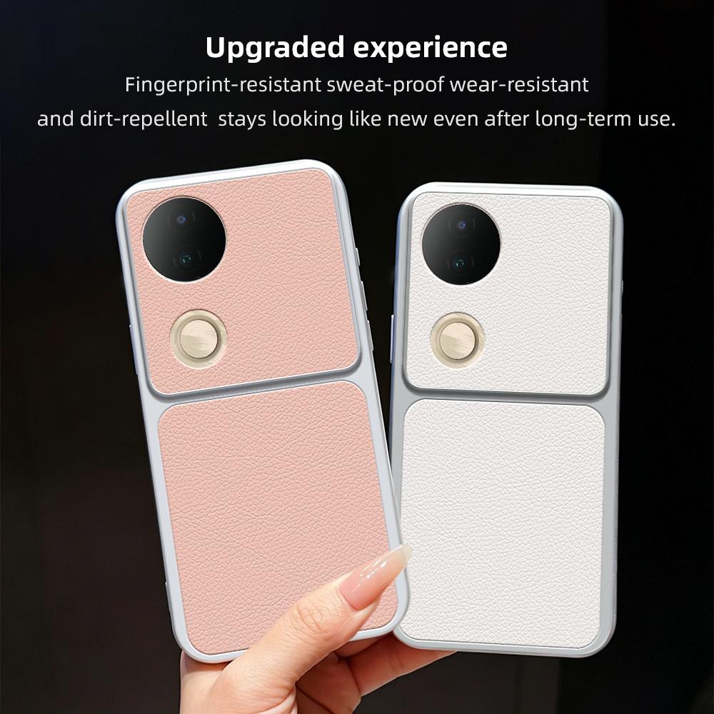 For vivo S20 Lambskin Series Skin Feel Shockproof Phone Case(Silver)