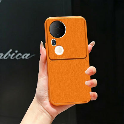 For vivo S20 Pro Lambskin Series Skin Feel Shockproof Phone Case(Orange)