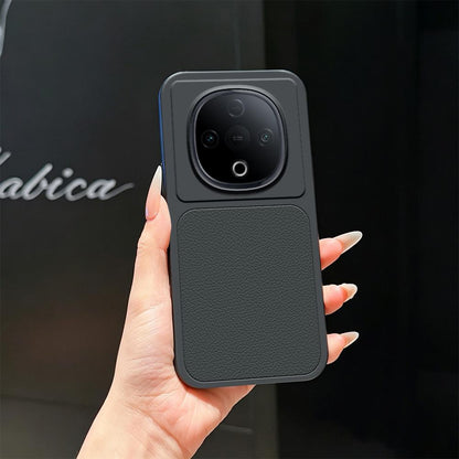 For vivo Y300 Lambskin Series Skin Feel Shockproof Phone Case(Black)