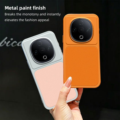 For vivo Y300 Lambskin Series Skin Feel Shockproof Phone Case(Black)