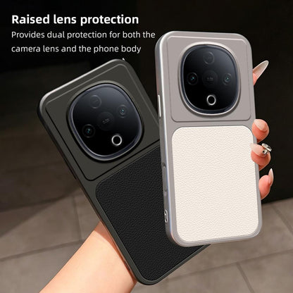 For vivo Y300 Lambskin Series Skin Feel Shockproof Phone Case(Black)