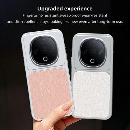 For vivo Y300 Lambskin Series Skin Feel Shockproof Phone Case(Black)