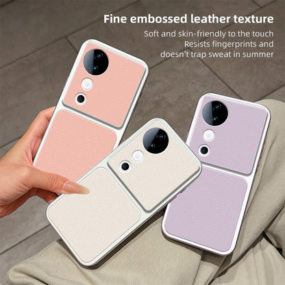 For vivo S19 Lambskin Series Skin Feel Shockproof Phone Case(Orange)