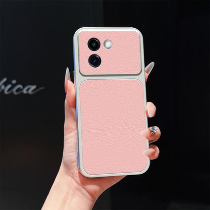 For vivo Y200i Lambskin Series Skin Feel Shockproof Phone Case(Pink)