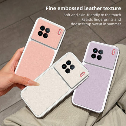 For vivo X90 Lambskin Series Skin Feel Shockproof Phone Case(Pink)