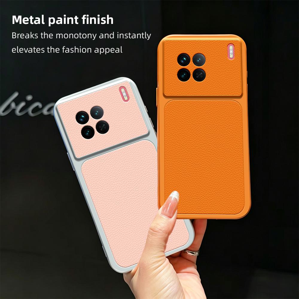 For vivo X90 Lambskin Series Skin Feel Shockproof Phone Case(Pink)