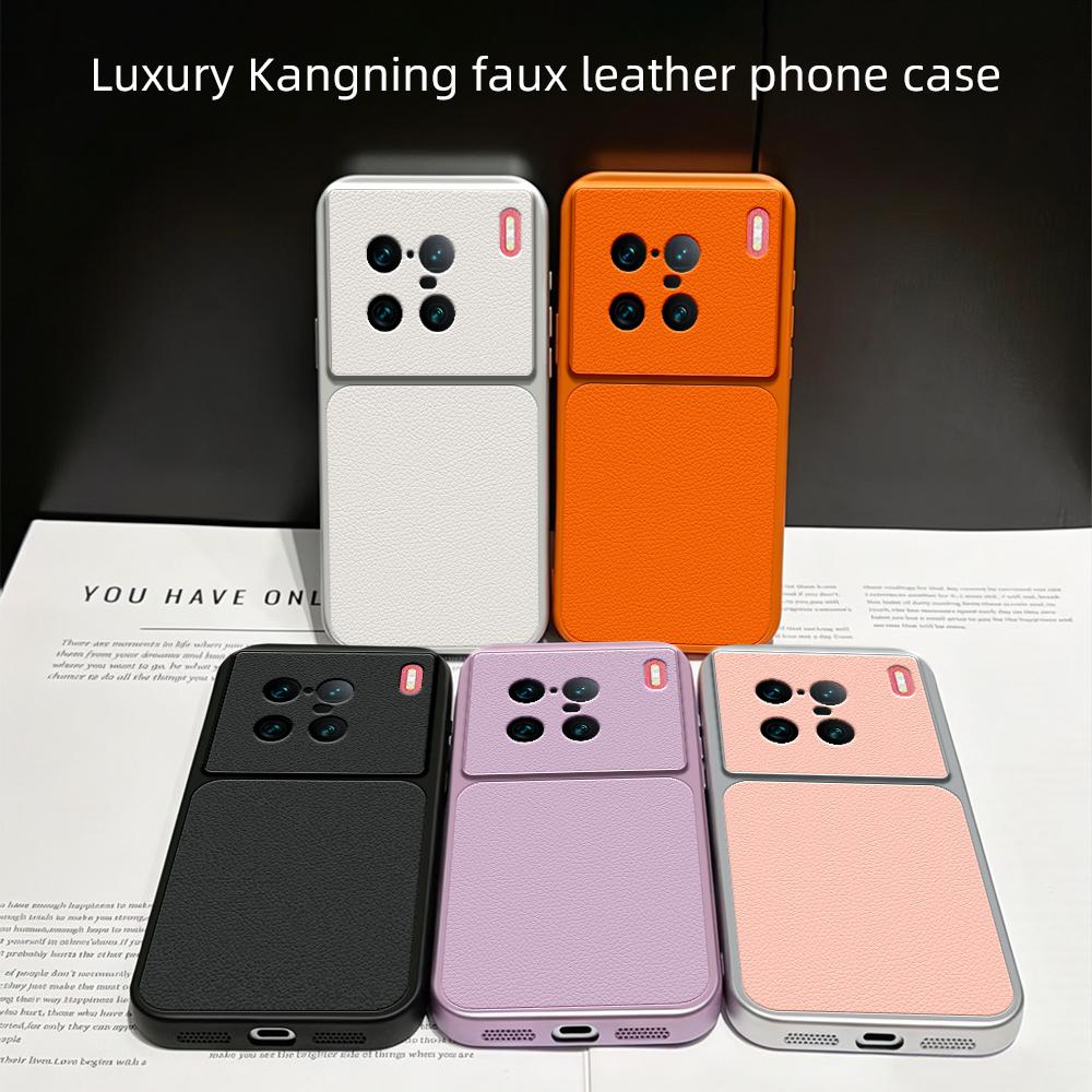 For vivo X90 Pro+ Lambskin Series Skin Feel Shockproof Phone Case(Pink)