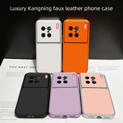 For vivo X90 Pro+ Lambskin Series Skin Feel Shockproof Phone Case(Pink)
