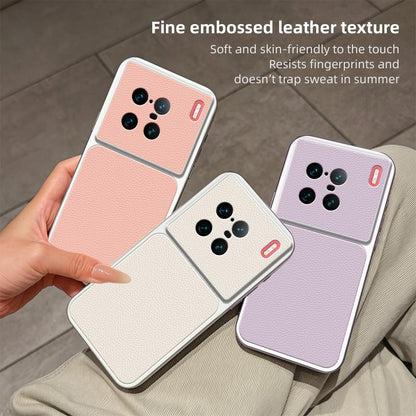 For vivo X90 Pro+ Lambskin Series Skin Feel Shockproof Phone Case(Pink)