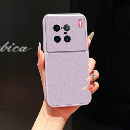 For vivo X90 Pro+ Lambskin Series Skin Feel Shockproof Phone Case(Purple)