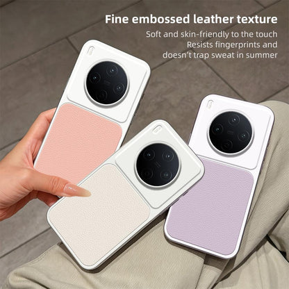 For vivo Y500 Pro 5G Lambskin Series Skin Feel Shockproof Phone Case(Silver)