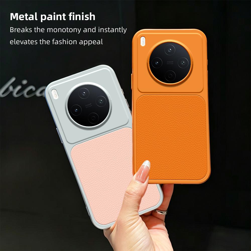 For vivo Y500 Pro 5G Lambskin Series Skin Feel Shockproof Phone Case(Silver)