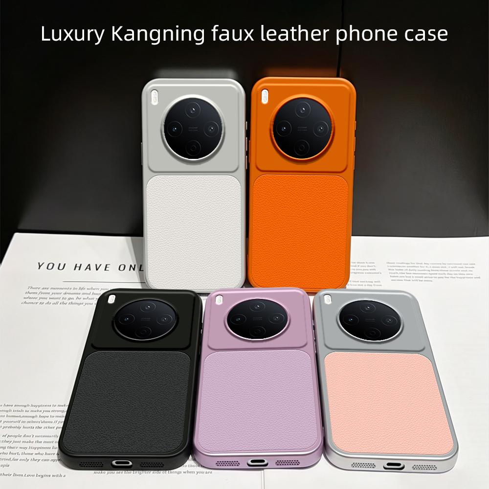 For vivo Y500 Pro 5G Lambskin Series Skin Feel Shockproof Phone Case(Black)