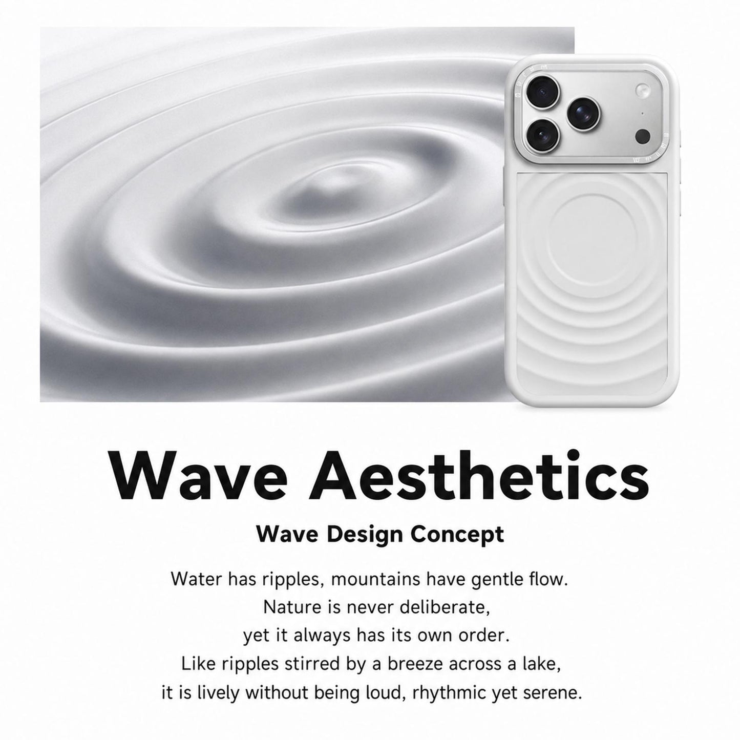 For iPhone 18 Pro Max Liquid Silicone Frame Hybrid Ripple Back Panel Magnetic Phone Case(Red)