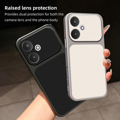 For Redmi 13C 5G Lambskin Series Skin Feel Shockproof Phone Case(Orange)