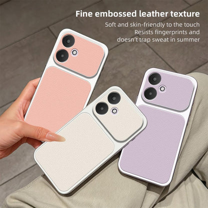 For Redmi 13C 5G Lambskin Series Skin Feel Shockproof Phone Case(Black)