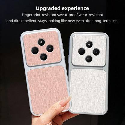 For Redmi 14C 5G / 4G Lambskin Series Skin Feel Shockproof Phone Case(Silver)
