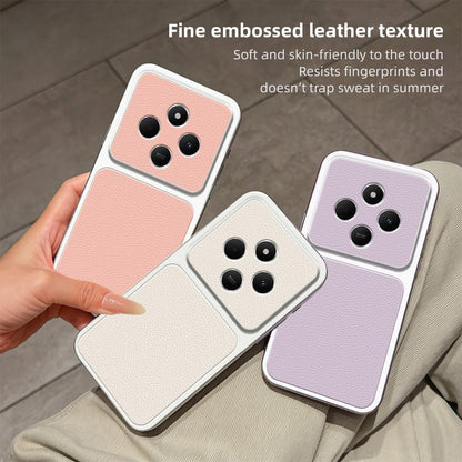 For Redmi 14C 5G / 4G Lambskin Series Skin Feel Shockproof Phone Case(Purple)