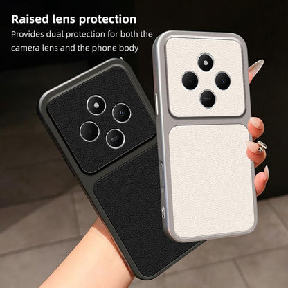 For Redmi 14C 5G / 4G Lambskin Series Skin Feel Shockproof Phone Case(Purple)