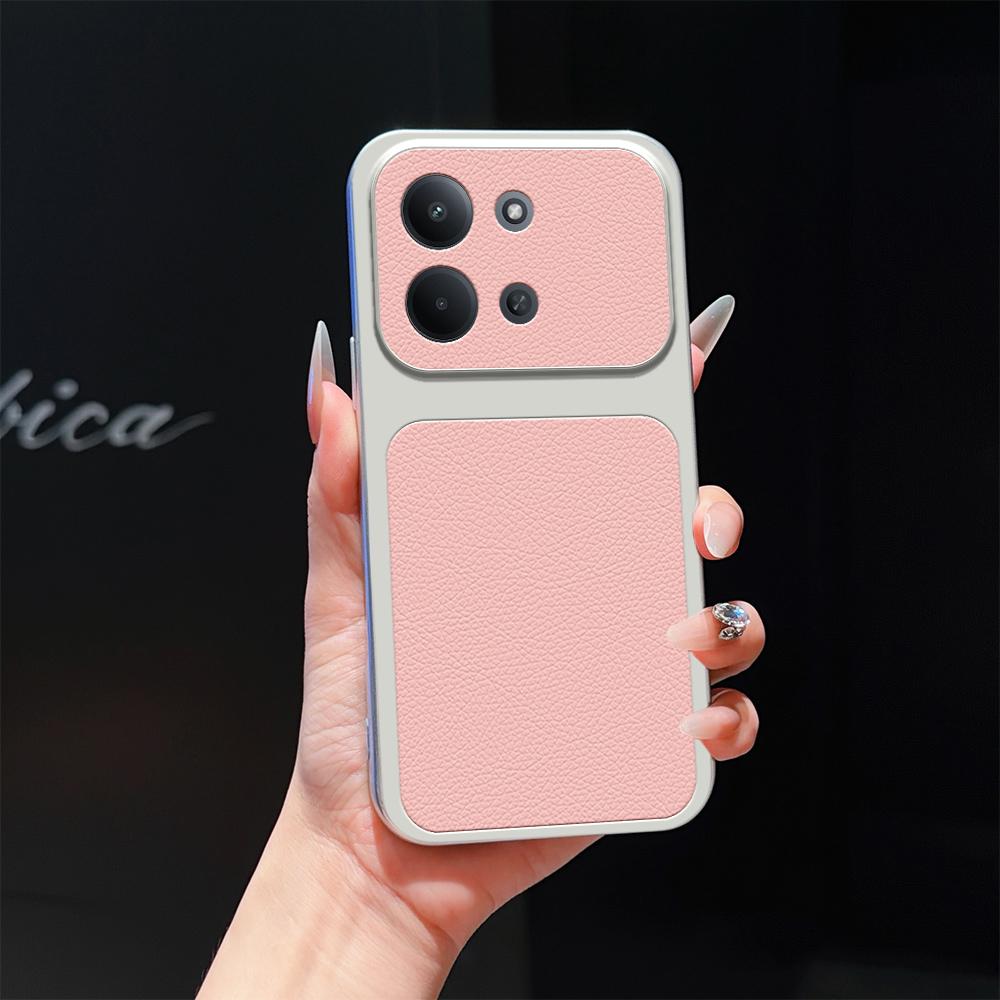 For Redmi 15C 5G / 4G EU 173mm / Poco C85 5G Lambskin Series Skin Feel Shockproof Phone Case(Pink)