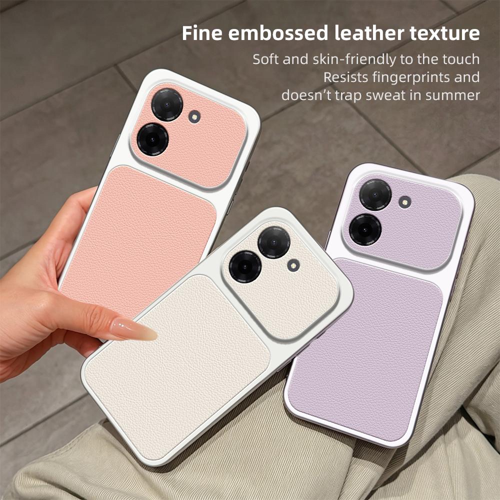 For Redmi A5 4G 171mm / Poco C71 Lambskin Series Skin Feel Shockproof Phone Case(Purple)