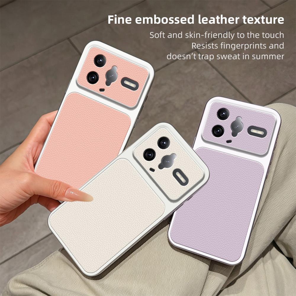 For Redmi K80 Pro Lambskin Series Skin Feel Shockproof Phone Case(Silver)